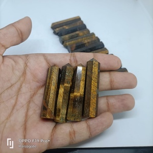 ดินสอคริสตัลไทเกอร์อาย - หินธรรมชาติขัดเงาเพื่อการบำบัดเรกิ จักระ การทำสมาธิ ของขวัญทางจิตวิญญาณสำหรับตกแต่งบ้าน - Product Image 5