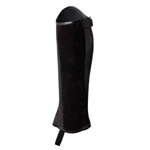 High Quality Split Leather Horse Riding <b>Chaps</b> Adjustable Equestrian <b>Half</b> <b>Chaps</b> Outdoor Horseback Riding Protective Gear Item - Product Image 2