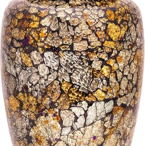 Luxury Mosaic Glass Cremation <b>Urn</b> with Lid for Human Ashes Decorative Memorial Keepsake Funeral Burial <b>Urn</b> Adult Ashes Storage - Product Image 3