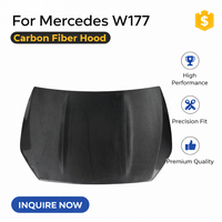 Nouveau capot en fibre de carbone pour Mercedes-Benz Classe A W177 (2019-2023) |   Remplacement du capot avant style A45 |   Ajustement de style OEM |   Boulons