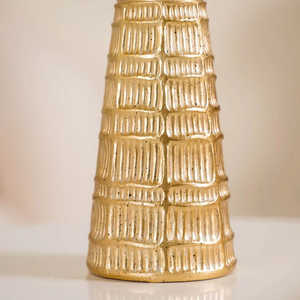 Nouveauté : Porte-bougie en aluminium doré pour table, personnalisable pour la décoration de la maison et des mariages, écologique et durable. - Product Image 2