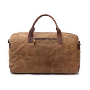 Bolsa de Viaje de Cuero Genuino para Hombre, de Lujo, con Forro de Poliéster, Acabado Crazy Horse, Cierre de Cremallera - Product Image 5