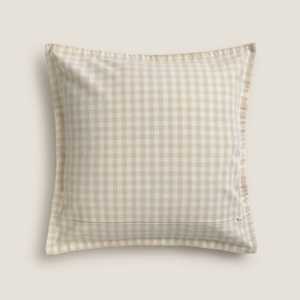 Fundas de Cojín a Cuadros 100% Algodón Tejido 20x20" - Fundas Decorativas a Cuadros Estilo Boho Rústico para Almohadas - Venta al por Mayor - Product Image 1