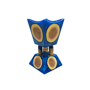 Quemador de Incienso de Resina Azul Hecho a Mano de Lujo, Soporte de Incienso Árabe de Madera Natural para una Decoración Elegante del Hogar - Product Image 3