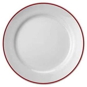 Assiette de présentation de mariage 13 pouces, blanche et bleue, avec bordure |   Décoration de table pour événements en gros |   Sous-plat de traiteur durable, fait main, vente en gros - Product Image 3