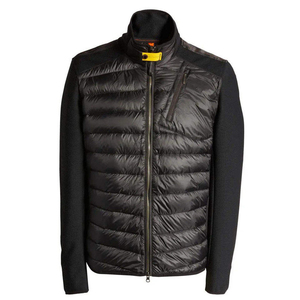 Chaquetas acolchadas de poliéster para hombres adultos, color negro, con cremallera, manga larga, ropa casual de invierno, chaqueta acolchada para jóvenes. - Product Image 1