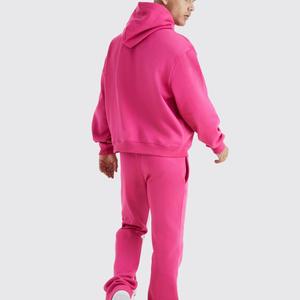 Men's Winter Jogging Suits Custom Size Oversized Pullover Tracksuit 100% Cotton Solid Pattern Breathable Stylish <b>Sets</b> 2026 - Product Image 6