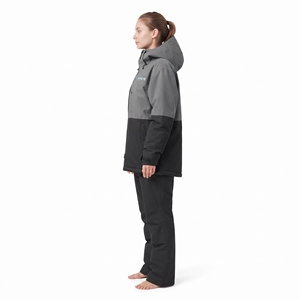 Traje de esquí para mujer, chaqueta con capucha cálida, impermeable y resistente al viento, ropa deportiva de invierno para exteriores - Product Image 3