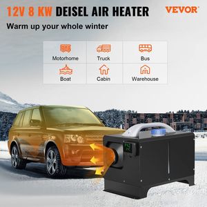 8KW Diesel riscaldatore ad aria per camion RVs autobus auto nero LCD telecomando riscaldamento rapido riscaldamento riscaldamento riscaldamento parcheggio per camper rimorchi - Product Image 2