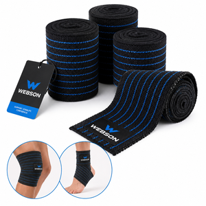 Attelle de Genou Webson Réglable et Respirante avec Fermeture Auto-agrippante – Protection Professionnelle Antidérapante pour Musculation et Force - Product Image 3