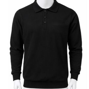 เสื้อโปโลผู้ชายปักโลโก้คุณภาพสูง แขนยาว สวมใส่สบาย ผลิตจากผ้าฝ้ายฟลีซ ผลิตในประเทศปากีสถาน - Product Image 5