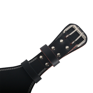 Cinturón de Cuero para Fitness con Logotipo Personalizado, Venta Directa de Fábrica, Cinturón de Soporte Lumbar para Levantamiento de Pesas para Hombres y Mujeres, Entrenamiento de Fuerza - Product Image 3