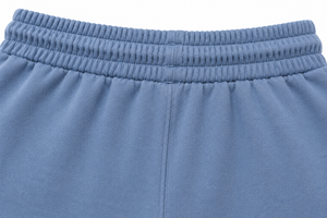 Custom <b>Men's</b> Blue Fleece <b>Shorts</b> Drawstring Casual Sweat <b>Shorts</b> Cotton Blend Athletic <b>Lounge</b> Wear - Product Image 4