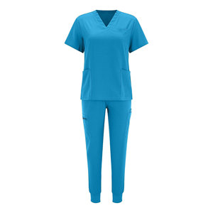 High Quality Custom Medical <b>Scrub</b> <b>Set</b> for Women 100% Cotton Canvas Fabric Wholesale Hospital <b>Scrub</b> Uniforms - Product Image 1