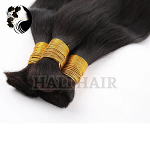 Extensiones de cabello humano negro Natural liso a granel Remy 100% vietnamita, cutícula teñida de fábrica rápida, cabello alineado, suave y brillante - Product Image 4