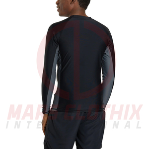 Best Selling Polyester Spandex Fabric <b>Men</b> Rash Guard Cheap Rate Quick Dry <b>Men</b> Rash Guard <b>For</b> Online Sale - Product Image 3