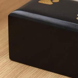 Custom Wooden Pet Urn Dog Casket Keepsake <b>Box</b> Paw Decor <b>Memorial</b> Urn for Cats and Small Animals - Product Image 5