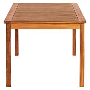 Table à manger en teck massif, écologique, durable, imperméable, meubles de jardin d'extérieur pour 4 personnes - Product Image 3