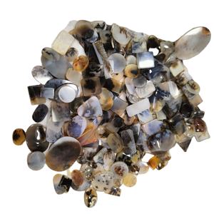 Agate de Sajar dendritique naturelle de haute qualité, cabochon certifié par un tiers, forme mixte, pendentif de bijoux, pierre 20-45 mm 8-12 g - Product Image 2