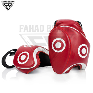 Protector de Muslo para Boxeo, Color Rojo Sólido Premium, Alta Visibilidad, Equipo de Entrenamiento, Resistente, Personalizable, para Artes Marciales, 2026 - Product Image 3