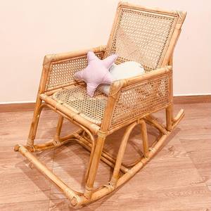 Relaxing seating for toddlers rattan <b>cane</b> rocker recliner <b>chairs</b> children solid wood rocking <b>chair</b> - Product Image 1