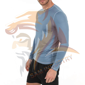 Fitness Gym Knitted <b>Compression</b> T-<b>Shirt</b> <b>Men</b> Long Sleeve Exercise Running Summer Quick Dry Sporty Gym <b>Compression</b> <b>Shirts</b> - Product Image 2