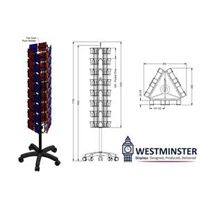 Expositor Giratorio de Cartón Corrugado de 3 Caras con Impresión Personalizada del Proveedor de Vietnam - Product Image 1