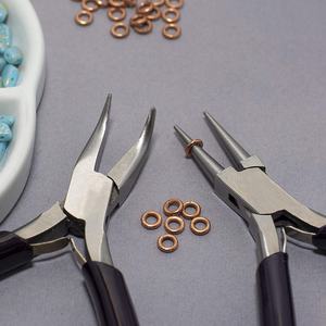 คีมจมูกกลมเหล็กคาร์บอนสูงอุปกรณ์ทำเครื่องประดับ DIY เครื่องมือทำมือที่แม่นยำคีมจมูกเข็มสำหรับทำเครื่องประดับ - Product Image 4