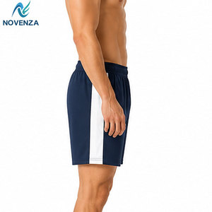 Men Sports Running <b>Shorts</b> Solid High Quality <b>Spandex</b>/Polyester Fabric Quick Dry Elastic Waist Customized Design for Fitness - Product Image 6