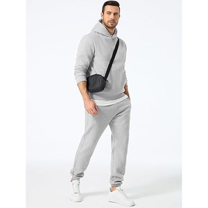 Conjunto Deportivo de Algodón para Hombre, Sudadera con Capucha y Pantalones Jogger, Ropa Deportiva Informal para Correr, Uso Diario, Moda - Product Image 2