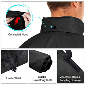 Ensemble de survêtement imperméable et écologique 2 pièces, coupe-vent décontracté et tendance avec fermeture éclair et poches latérales pour le printemps - Product Image 2