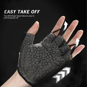 <b>Touch</b> Screen Cycling <b>Gloves</b> Half Finger High Quality Fabric Windproof Cycling <b>Gloves</b> For Urban Commute And E Bike Riding - Product Image 2