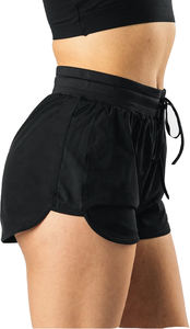 Pantalones Cortos Deportivos Casuales de Talla Grande para Mujer, Cintura Alta Elástica, Transpirables, de Secado Rápido, con Estampado a Cuadros - Product Image 6