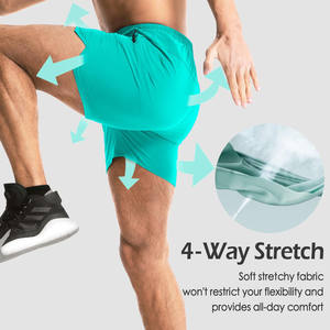 Pantalones cortos deportivos casuales para hombre, de mezcla de poliéster y algodón sublimados, de tacto suave, de primera calidad, corte relajado, para verano y uso diario. - Product Image 3