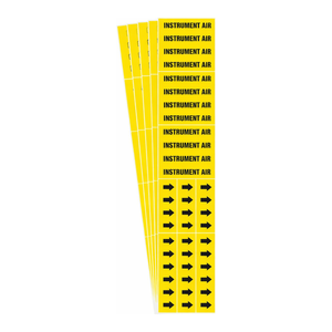 Marcador de Tuberías de Aire Brady para Líneas Industriales, Alta Visibilidad, Resistente al Calor, Flexible - Product Image 1