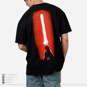 เสื้อยืดโอเวอร์ไซส์ทรงบ็อกซี่ พิมพ์ลาย DTG ผ้าฝ้าย 100% เนื้อหนา ระบายอากาศได้ดี เป็นมิตรกับสิ่งแวดล้อม สไตล์สตรีทแวร์ วินเทจ รับผลิตแบบ OEM พร้อมโลโก้ตามสั่ง - Product Image 6