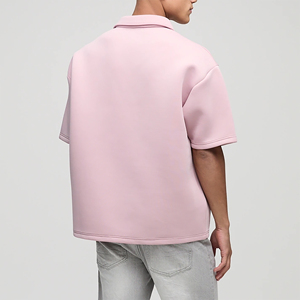 Polo de hombre de alta calidad 100% algodón, con logotipo bordado personalizado, de secado rápido, transpirable, de manga corta y corte holgado. - Product Image 2