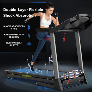 3.5 HP 330lbs Portable Electric Foldable Treadmill Home/Office Folding Walking/<b>Running</b> <b>Pad</b> for Home Exercise - Product Image 5