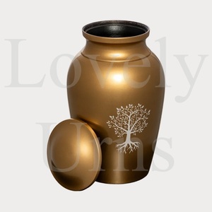 Bronze life tree cremation urn adult medium <b>keepsake</b> <b>memorial</b> ashes container decorative tree of life design - Product Image 2