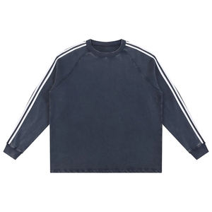 Sweat-shirt à manches longues épais 240 grammes pour homme – Veste de sport tendance printemps-automne – Sous-vêtement de base - Product Image 1