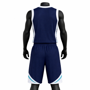 Custom 100% Polyester Basketball Uniform Quick Dry Breathable Team Jersey Shorts Set Wholesale Basketball Uniform - Product Image 2