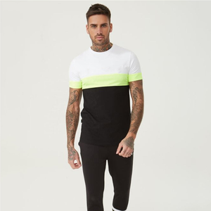 Meilleur Prix T-shirts Décontractés pour Hommes Taille Adulte Service OEM Manches Courtes Couleur Personnalisée Impression par Décoloration Coton/Vitesses de Fibres de Bambou - Product Image 2