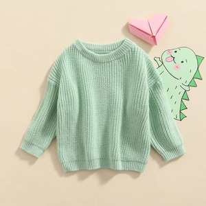 Pull en tricot rayé en acrylique pour garçons, confortable, à manches longues, chaud, pour l'école et les activités de plein air - Product Image 5