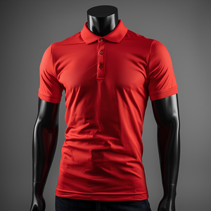 Polo en polyester 100 % marine avec poche pour stylo, séchage rapide, vêtement de travail, personnalisation OEM ODM - Product Image 1