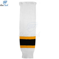 Chaussettes de hockey sur glace personnalisées pour l'automne, durables, respirantes, écologiques, antibactériennes, séchage rapide, en Spandex/Polyester (manchette/corps/semelle)