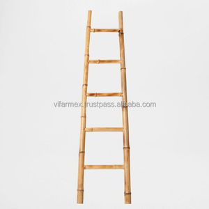 Natural Bamboo Ladder Factory Wholesale | Vietnam Exporter Supplier Vifarmex for Home Decor and Blanket Rack | +84 785 319 869 - Product Image 2