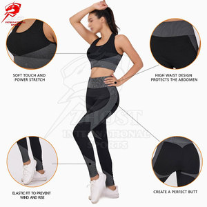 Ensemble de yoga athlétique 3 pièces tendance avec design flexible pour l'entraînement en salle de sport, la course à pied et les mouvements quotidiens - Product Image 6