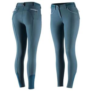 Pantalons d'équitation pour femmes avec grip en silicone, leggings d'équitation extensibles, vêtements de sport, fournisseur OEM - Product Image 3