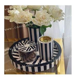<b>Retro</b> Jacquard Incense Holder Diffuser Stand Cream White Gray Polyester Aromatherapy <b>Decor</b> for Living Room - Product Image 6