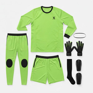 Equipación de Portero de Fútbol de Alta Calidad Hecha con Material Elástico Ligero para Entrenamiento Escolar y al Aire Libre - Product Image 1